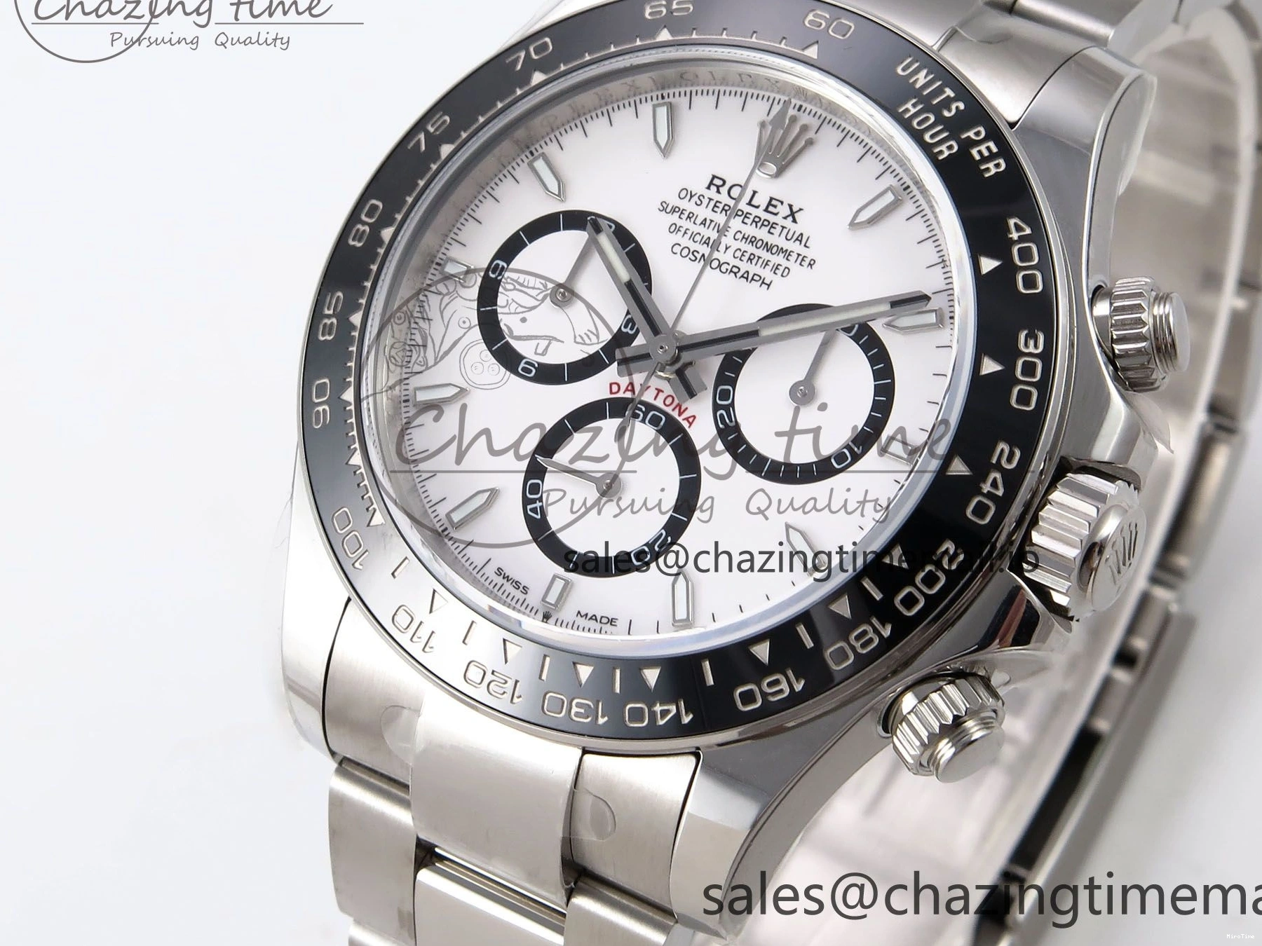 MiroTime 0427 Fashionable Daytona 126500 APF 1:1 Best Edition 904L Steel White Dial on SS Oyster Bracelet DD 1113